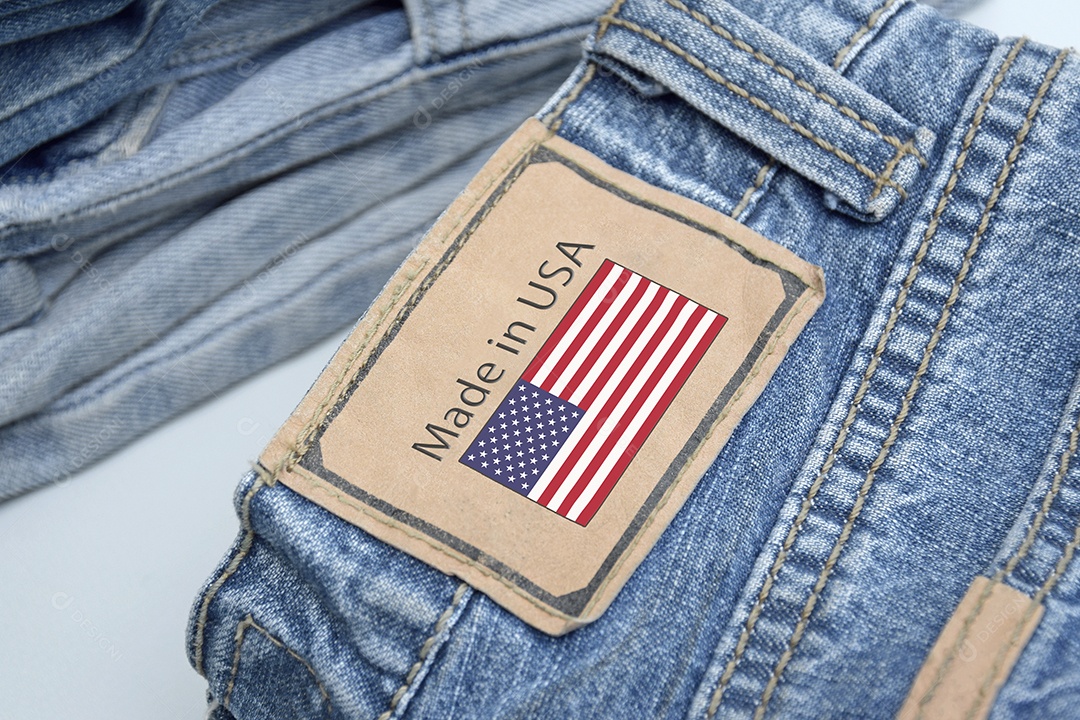 Cós de calça jeans feita nos EUA