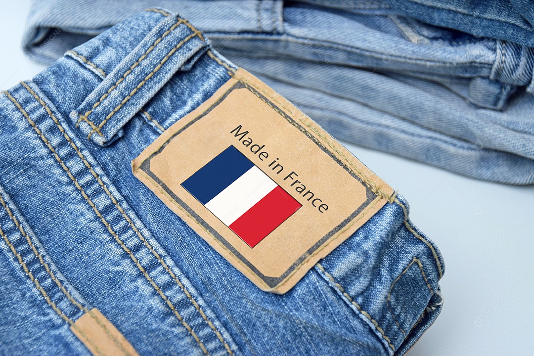 Cós de calça jeans feita na França