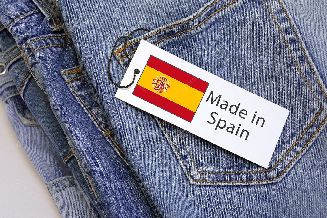 Calças jeans feita na Espanha