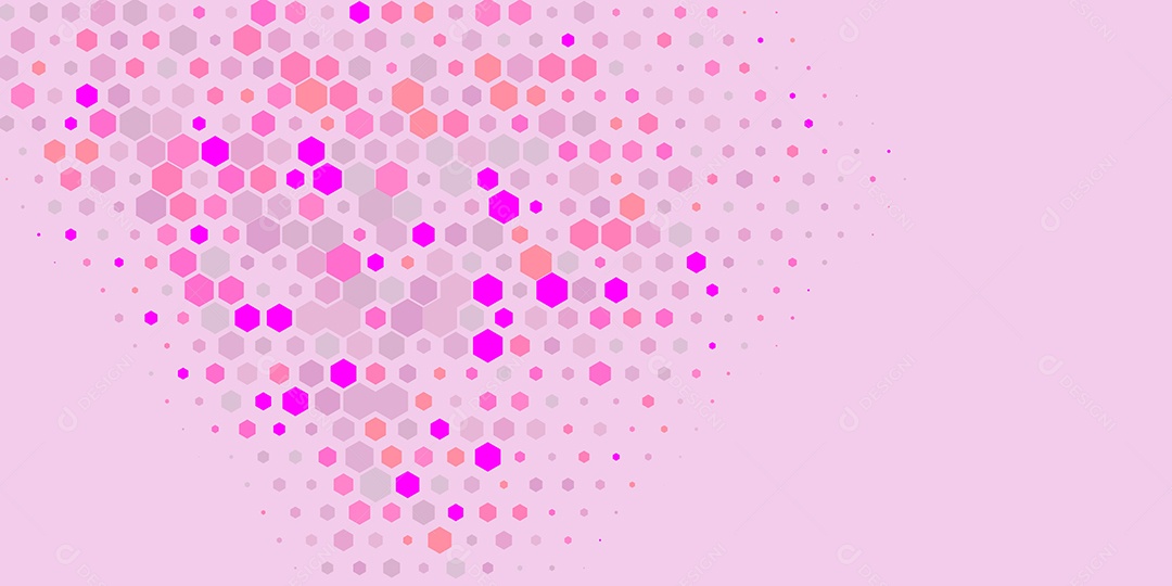 Background Hexágono Abstrato Rosa Claro Ilustração Vetor EPS
