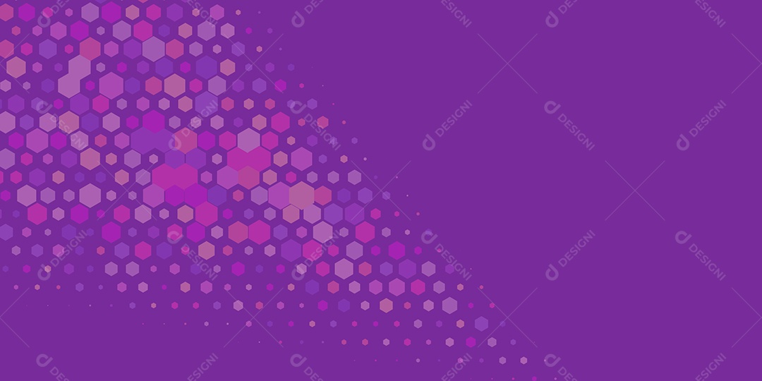 Background Hexágono Abstrato Roxo  Ilustração Vetor EPS