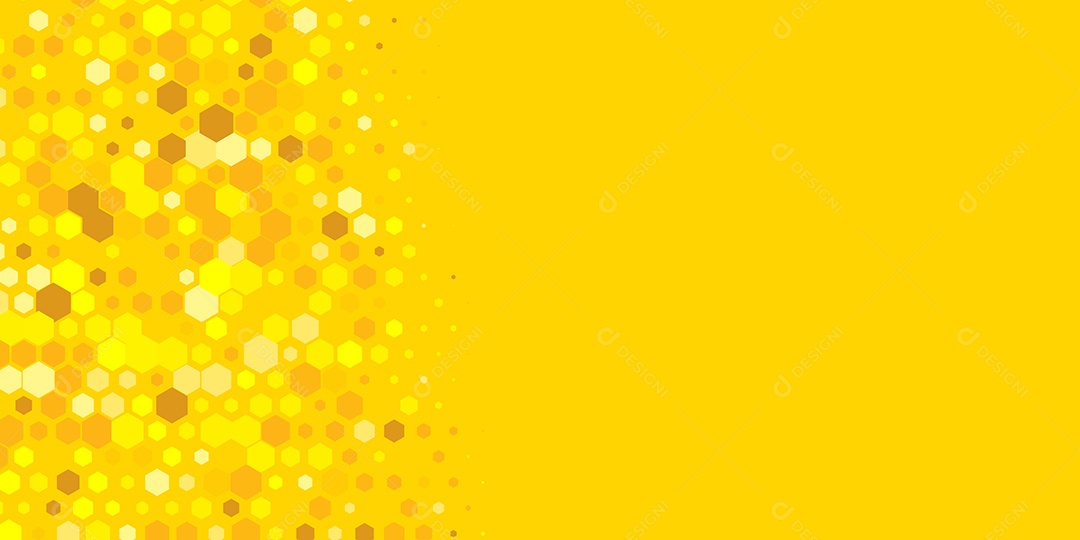 Background Hexágono Abstrato Amarelo Ilustração Vetor EPS
