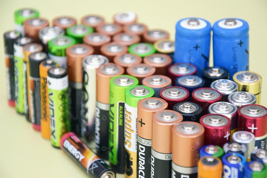 Muitas pilhas uma sobre outra