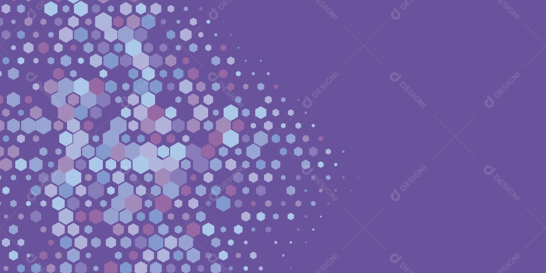 Background Hexágono Abstrato Roxo Ilustração Vetor EPS