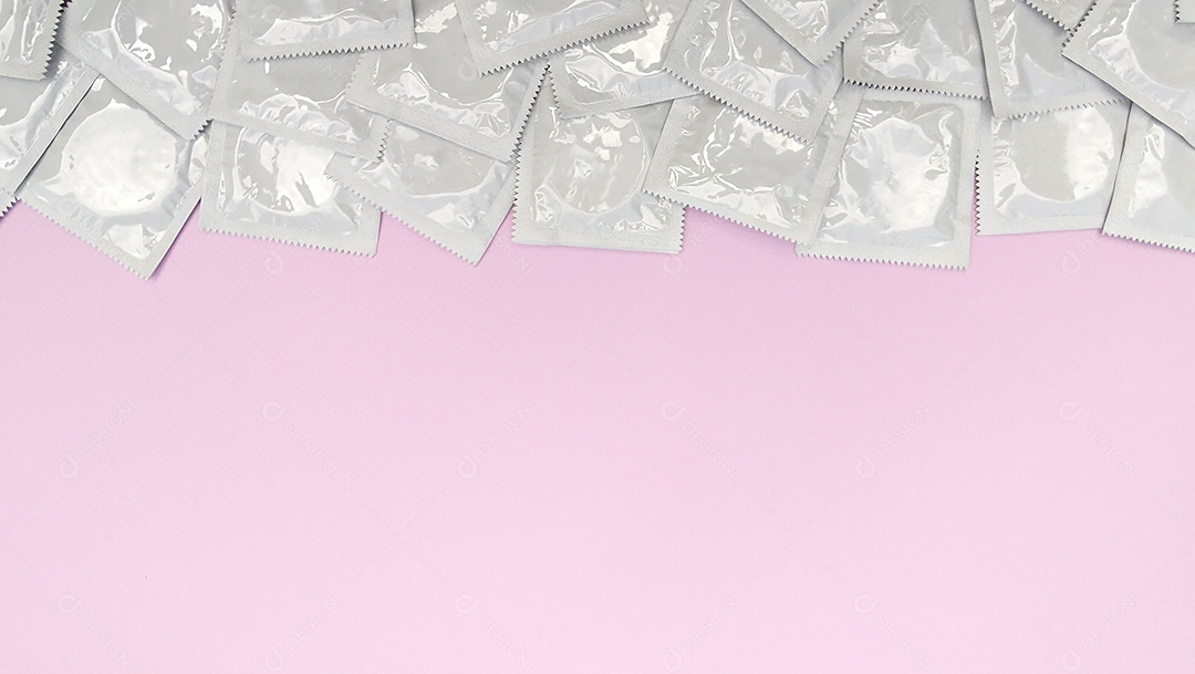 Camisinhas conceito de sexo seguro e saúde reprodutiva