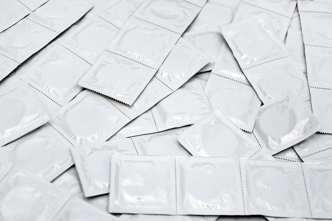 Várias camisinhas juntas