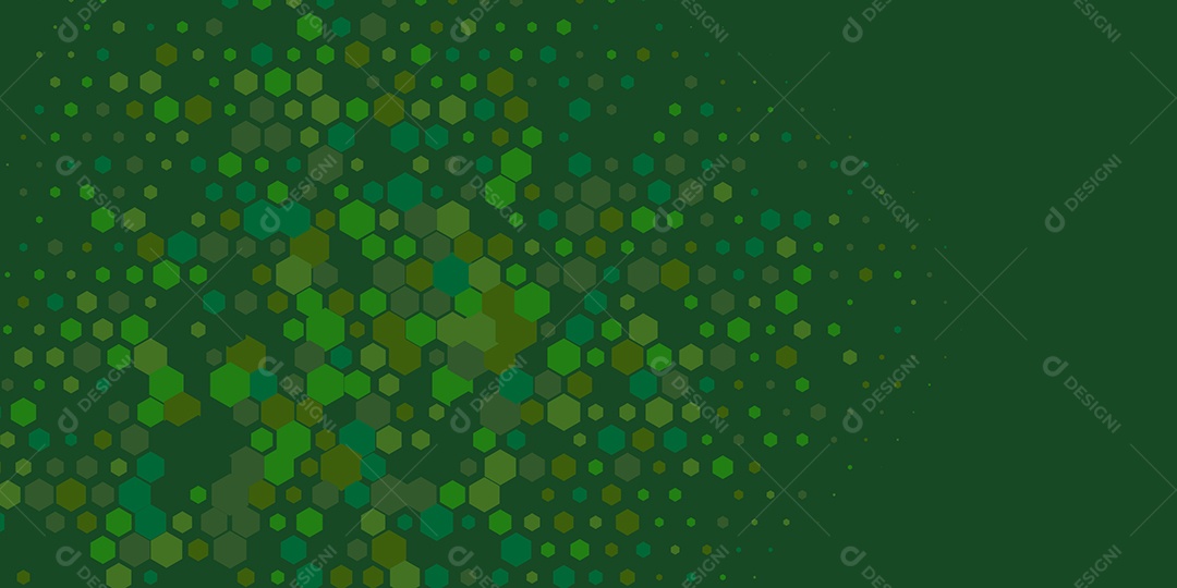 Background Hexágono Abstrato Verde Escuro Ilustração Vetor EPS