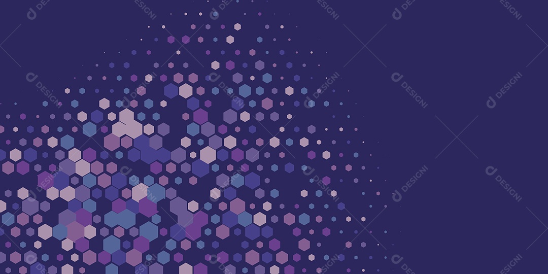 Background Hexágono Abstrato Azul Escuro Ilustração Vetor EPS