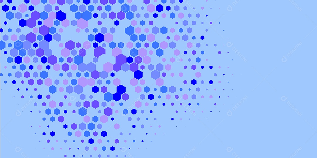 Background Hexágono Abstrato Azul Claro  Ilustração Vetor EPS