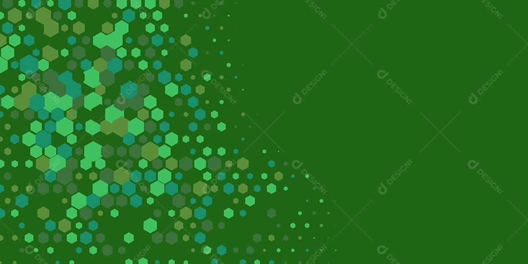 Background Hexágono Abstrato Verde Escuro Ilustração Vetor EPS
