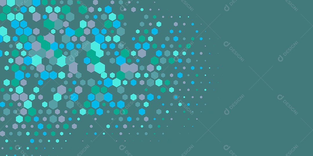 Background Hexágono Abstrato Verde Ilustração Vetor EPS