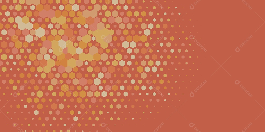 Background Hexágono Abstrato Marrom Claro  Ilustração Vetor EPS