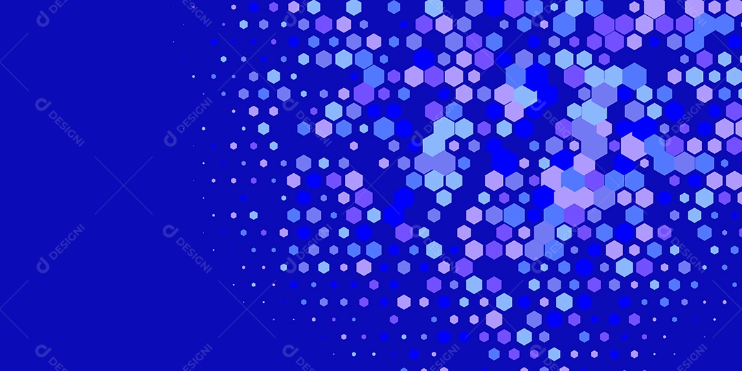 Background Hexágono Abstrato Azul Escuro Ilustração Vetor EPS