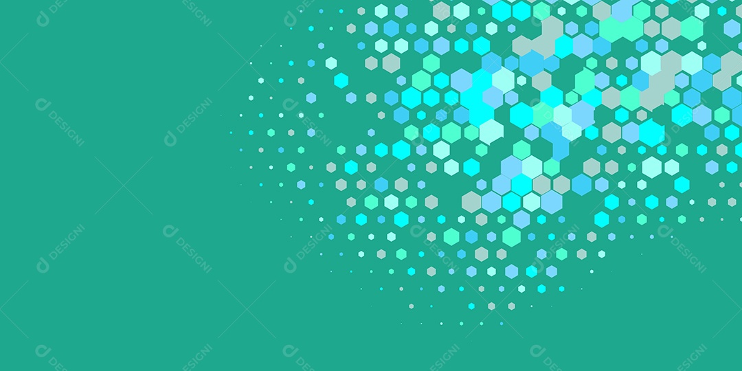 Background Hexágono Abstrato Verde Ilustração Vetor EPS