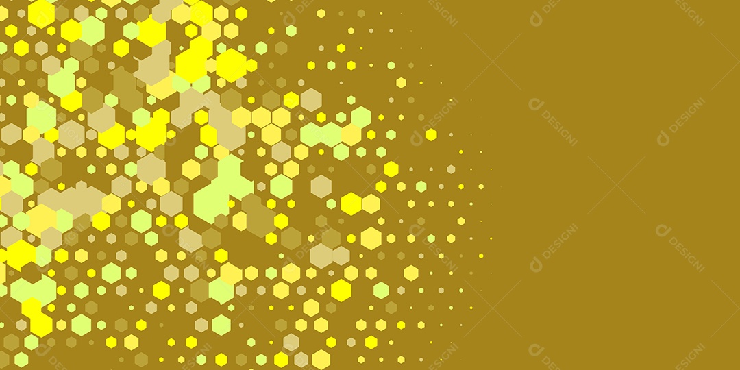 Background Hexágono Abstrato Amarelo Queimado Ilustração Vetor EPS