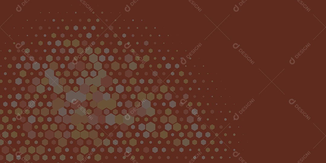 Background Hexágono Abstrato Marrom Ilustração Vetor EPS