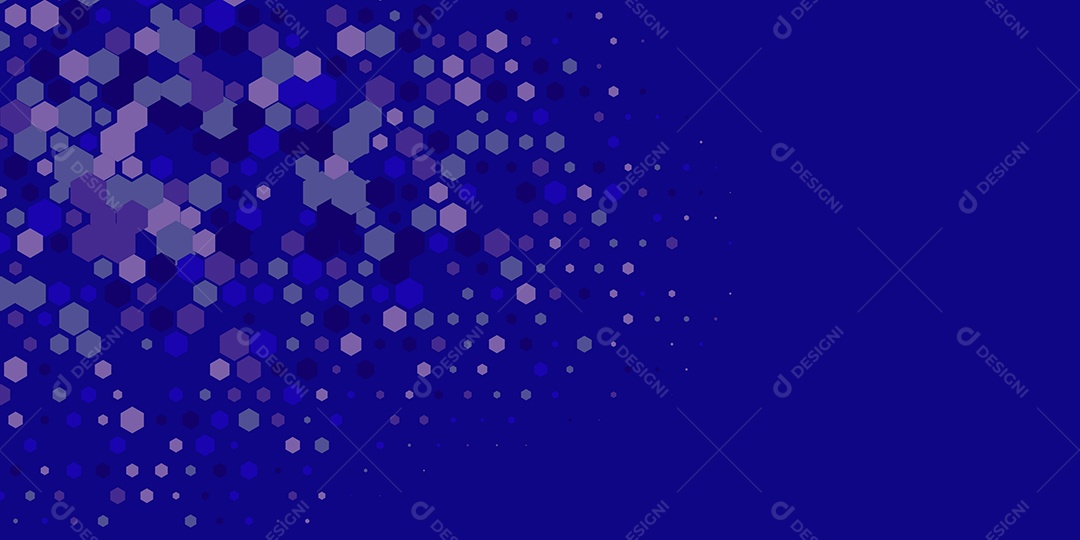 Background Hexágono Abstrato Azul Escuro  Ilustração Vetor EPS