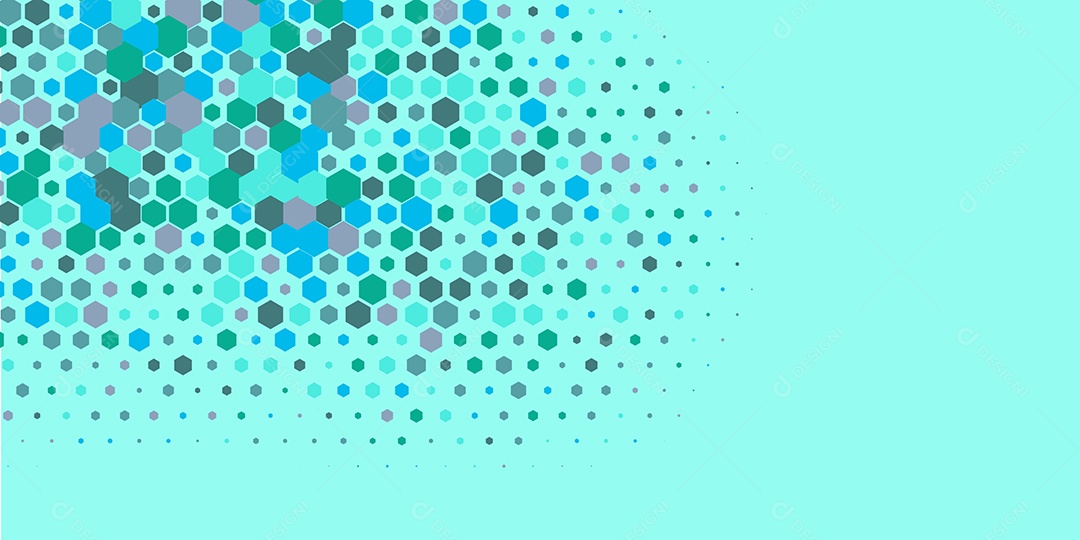 Background Hexágono Abstrato Azul Claro Ilustração Vetor EPS