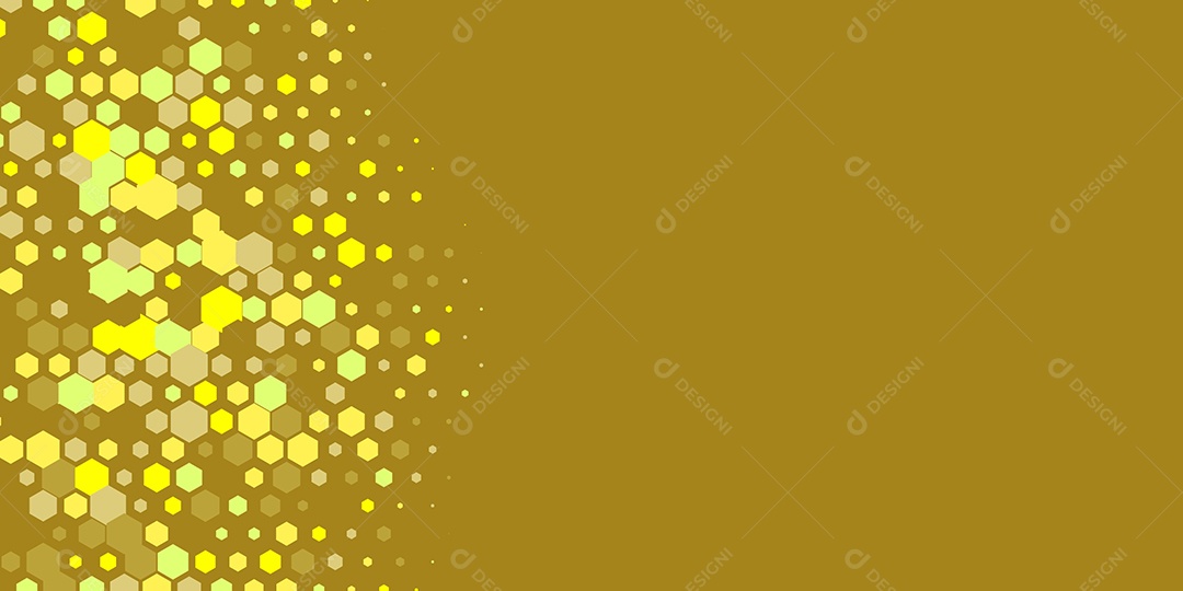 Background Hexágono Abstrato Amarelo Ilustração Vetor EPS