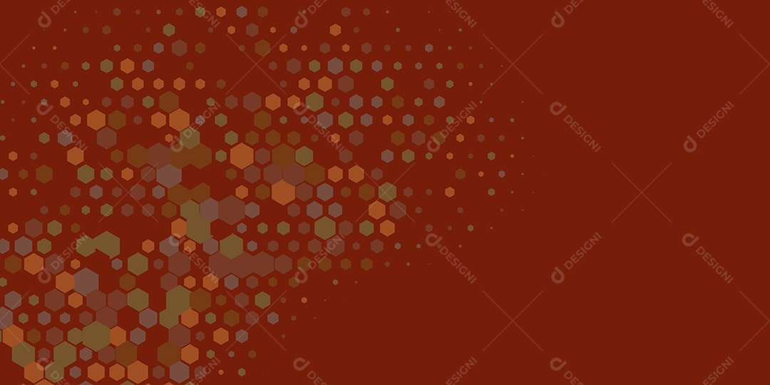 Background Hexágono Abstrato Vermelho Ilustração Vetor EPS