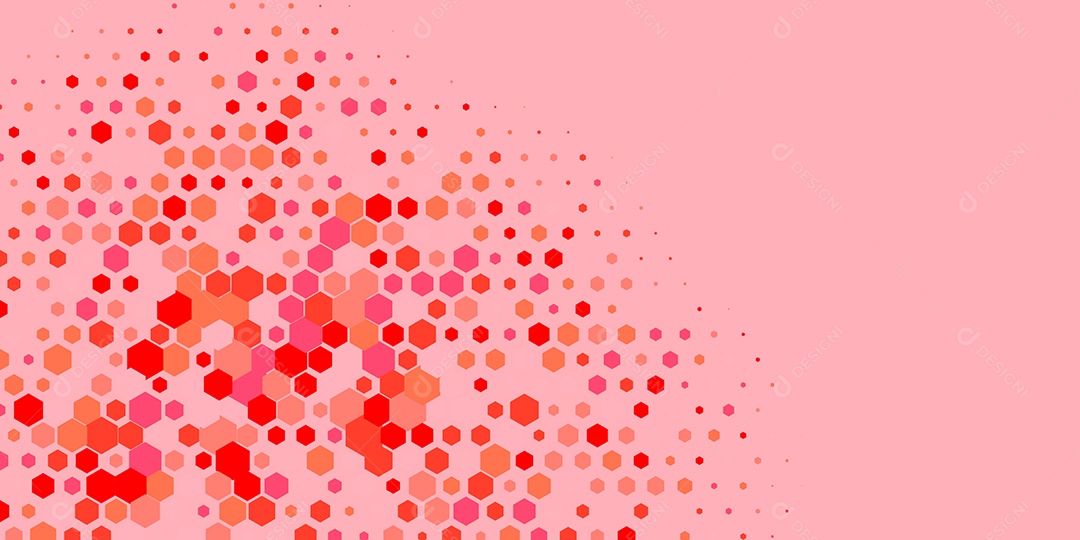 Background Hexágono Abstrato Rosa Ilustração Vetor EPS