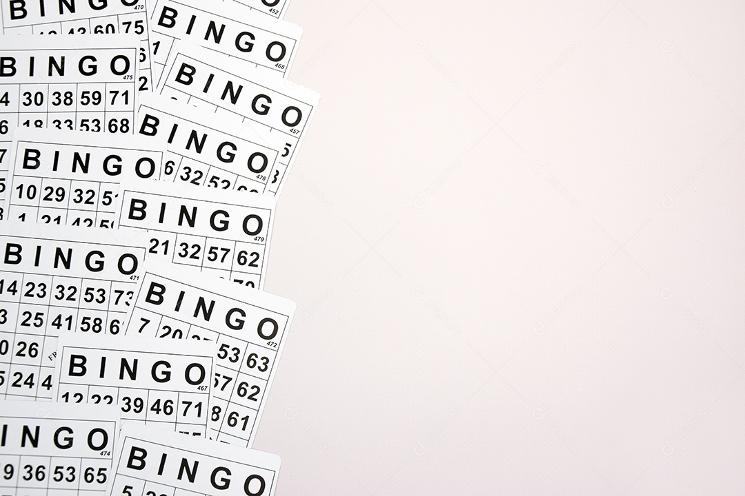 Cartelas de bingos para jogo