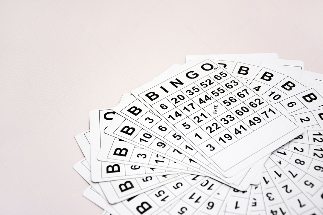 Muitas cartelas para jogo de tabuleiro ou bingo