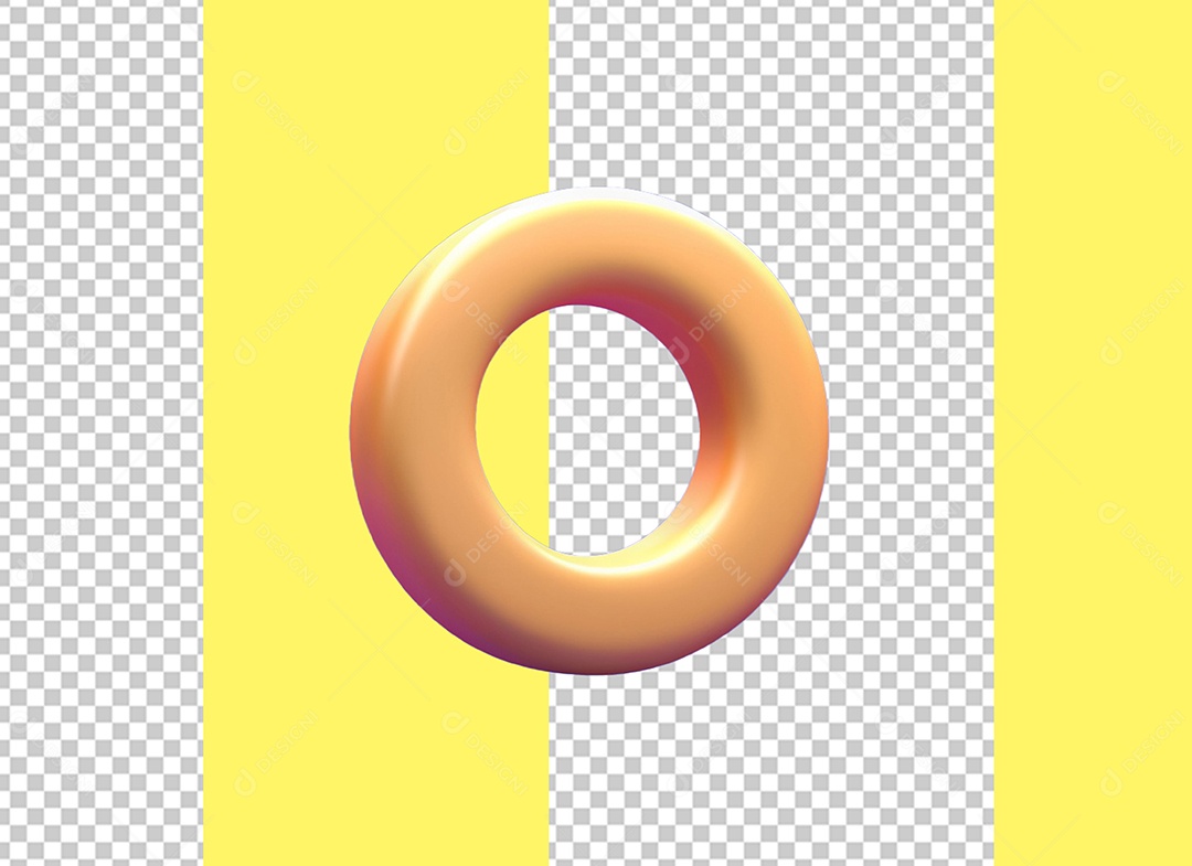 Anel Elemento 3D para Composição PSD