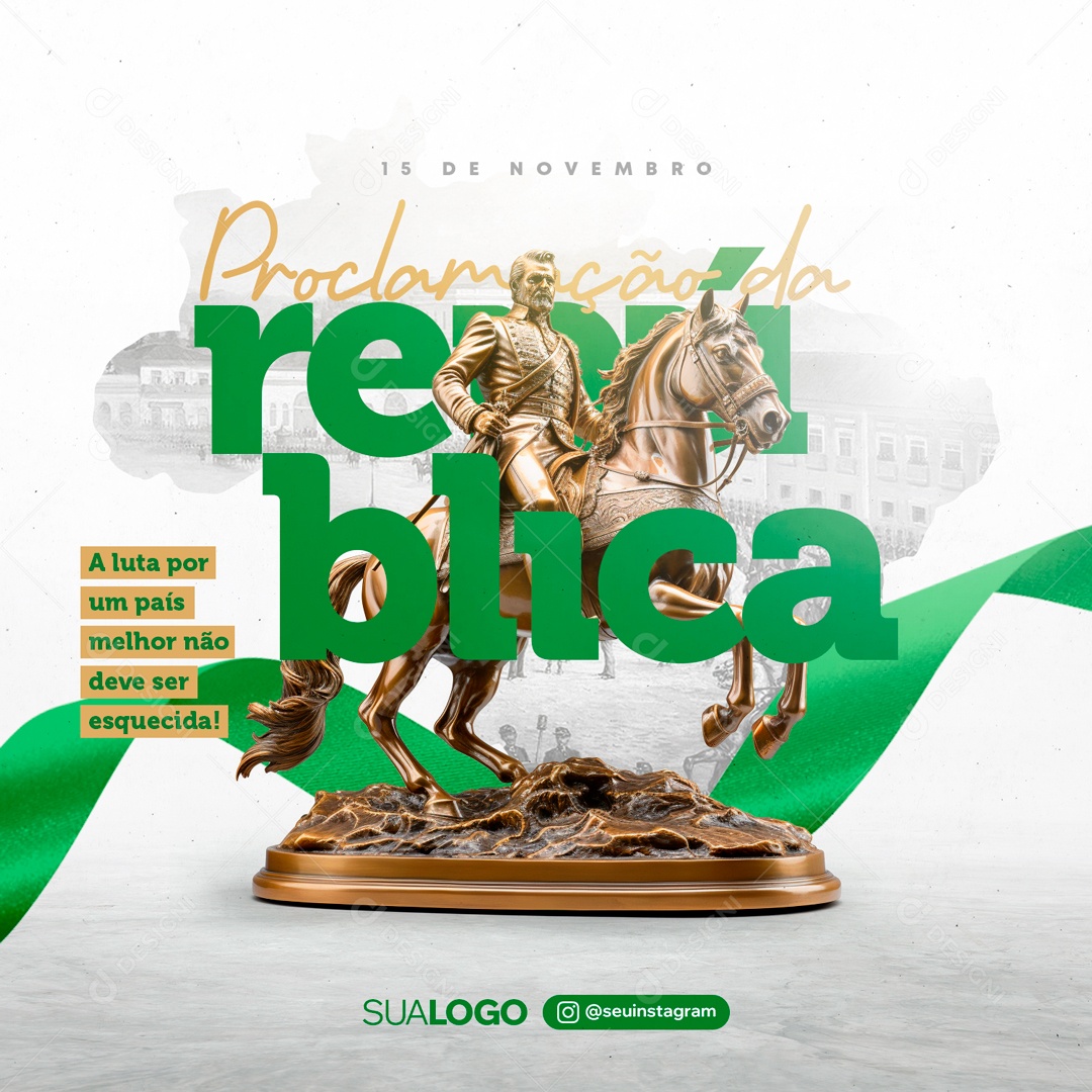 Social Media Proclamação Da República 15 De Novembro PSD Editável