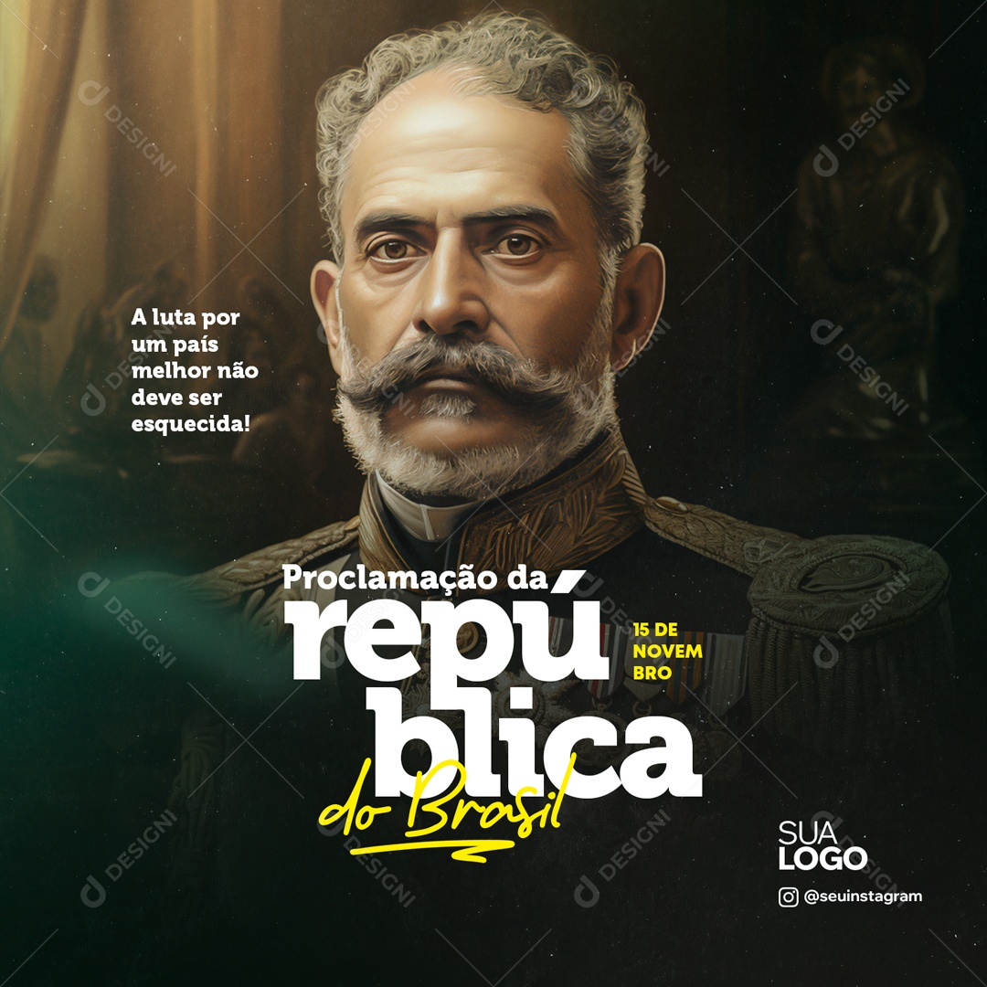 Proclamação Da República Luta Por Um País Social Media PSD Editável