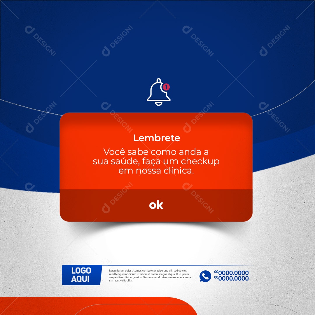 Clínica Médica Lembrete Você Sabe Como Anda a sua Saúde Social Media PSD Editável