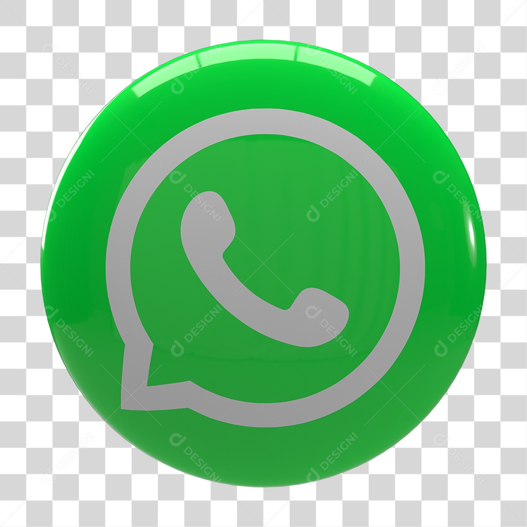 Ícone do WhatsApp para Mídias Sociais PNG Transparente