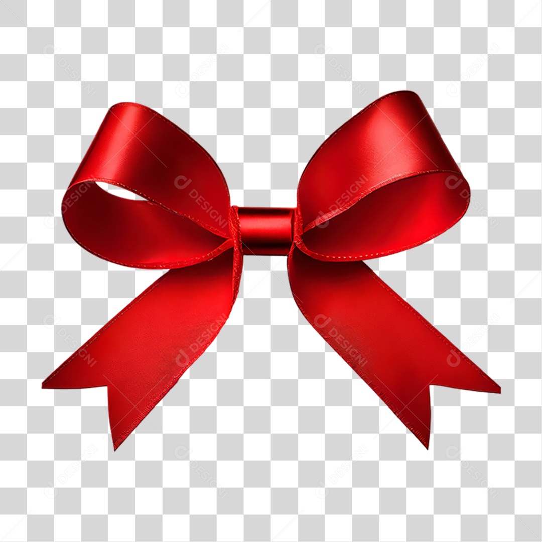 Laço Fita Vermelha PNG Transparente