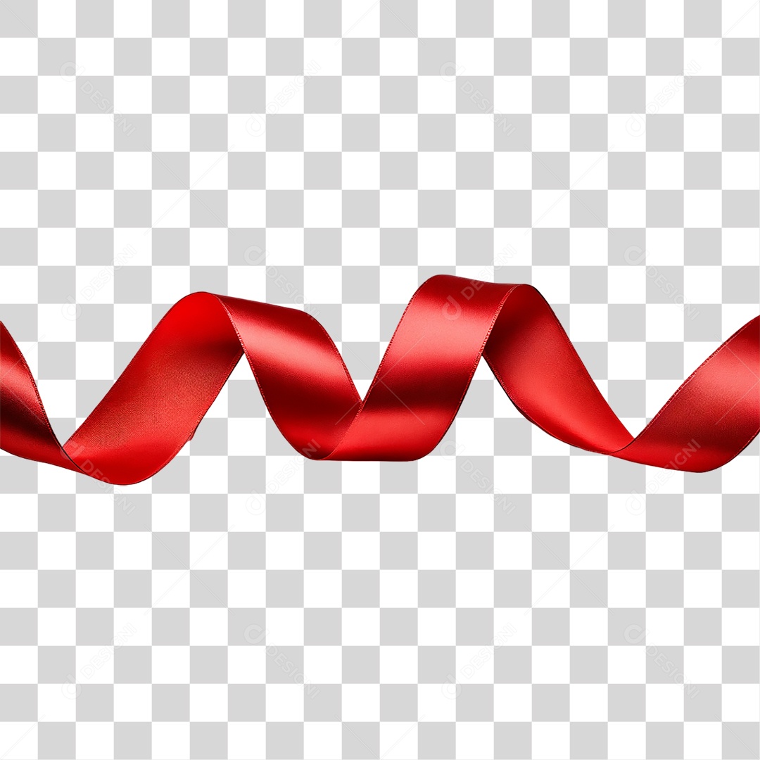 Laço Fita Vermelha PNG Transparente