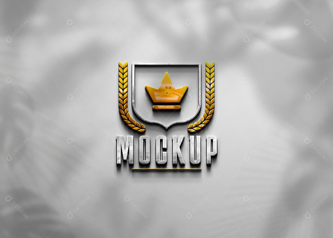 Modelo de Logo Mockup PSD Editável