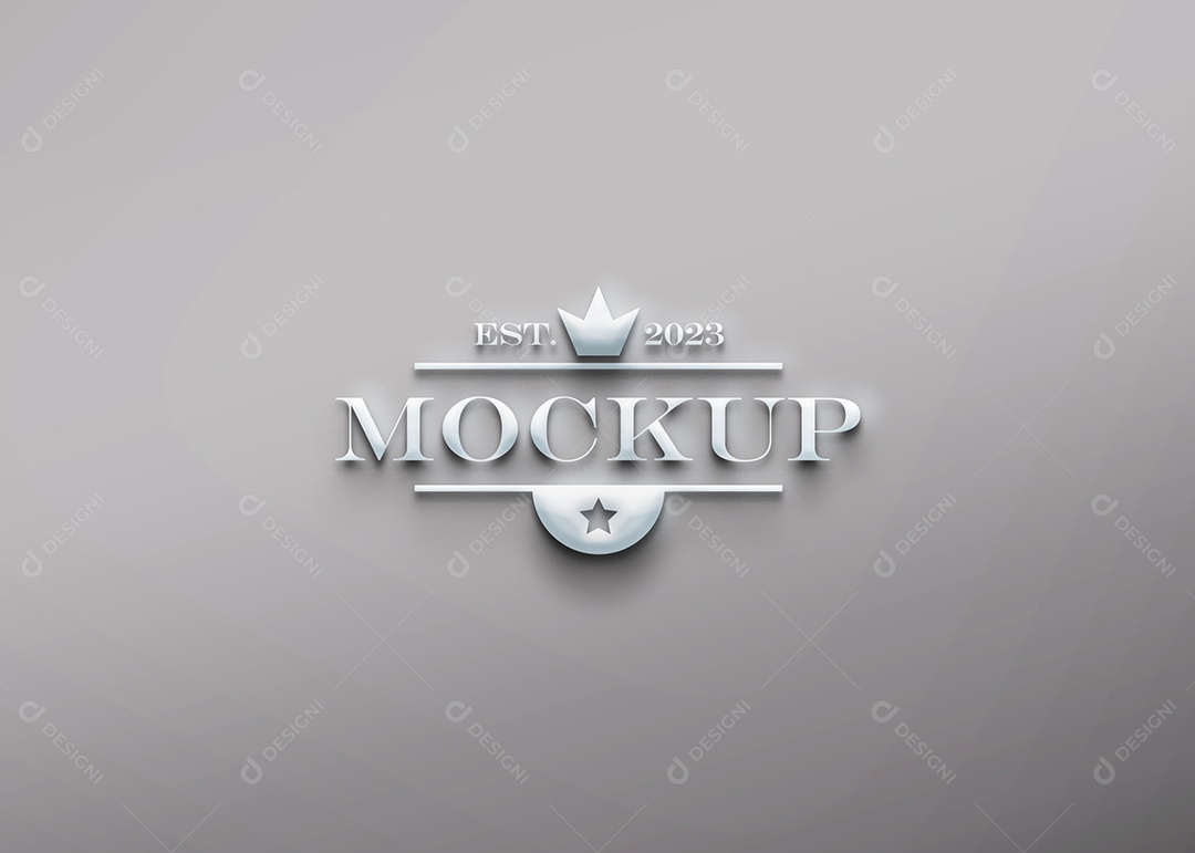 Modelo de Logo Mockup PSD Editável
