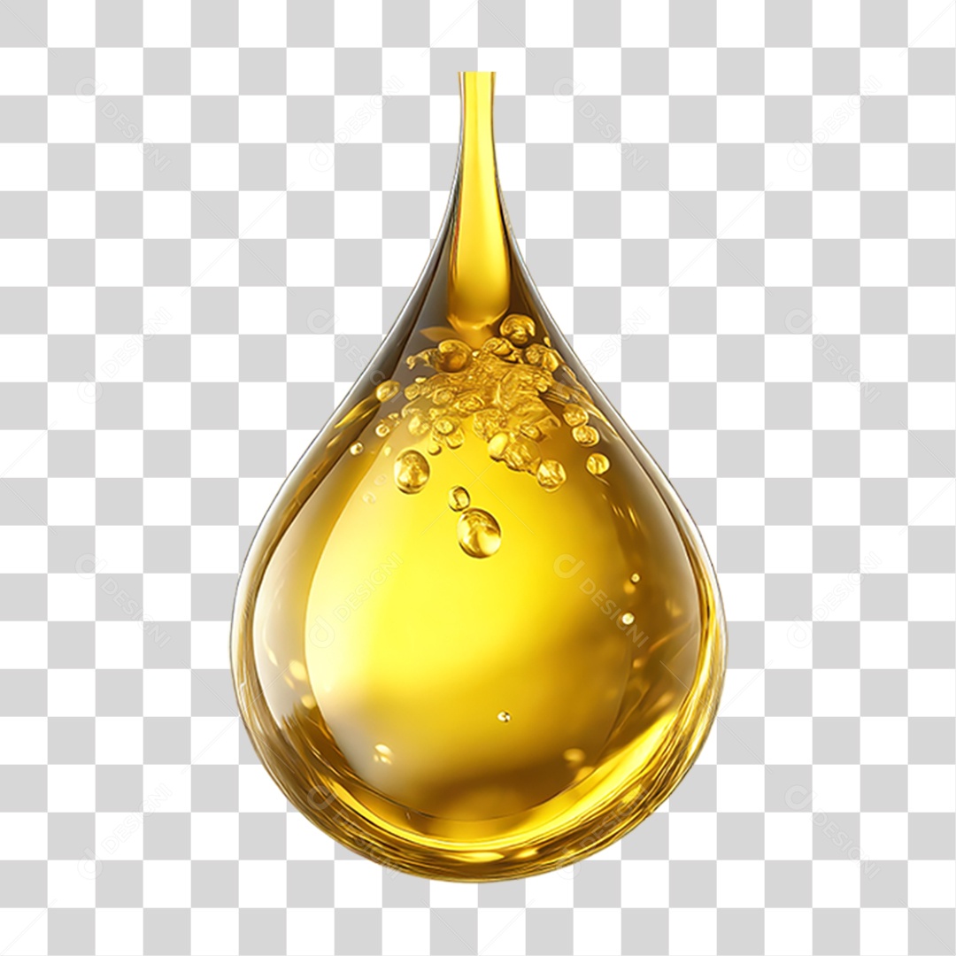 Gota de Óleo Lubrificante PNG Transparente