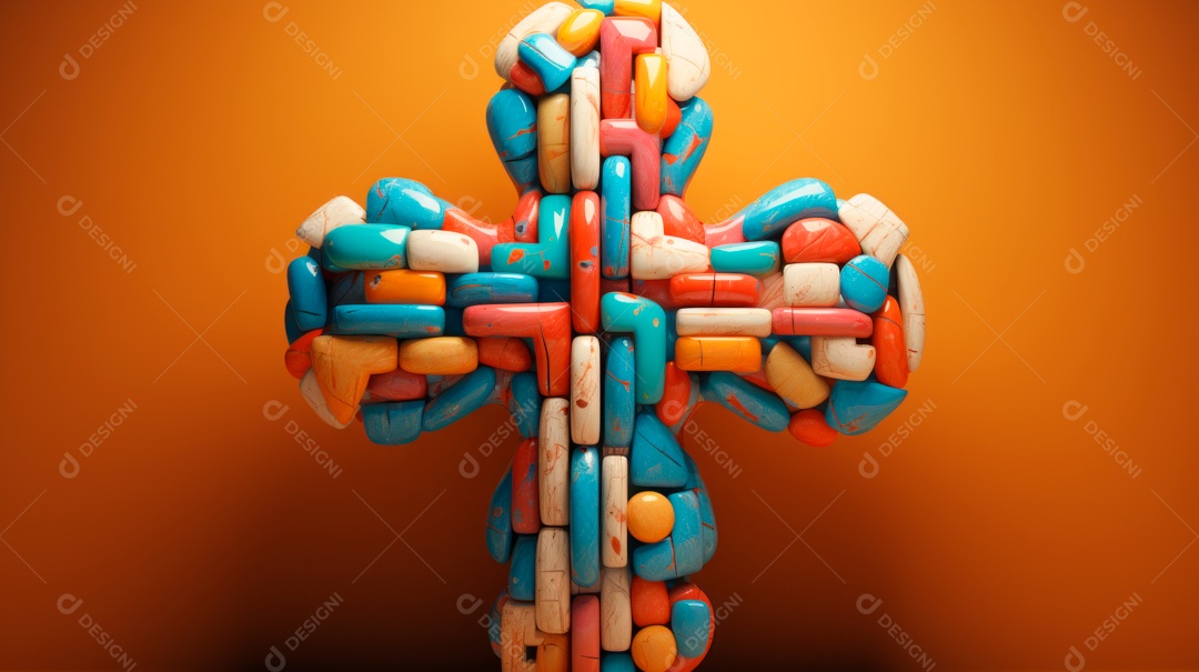 Sexta-feira Santa Sexta-feira Santa, 29 de março Desenho animado em 3D IA generativa.