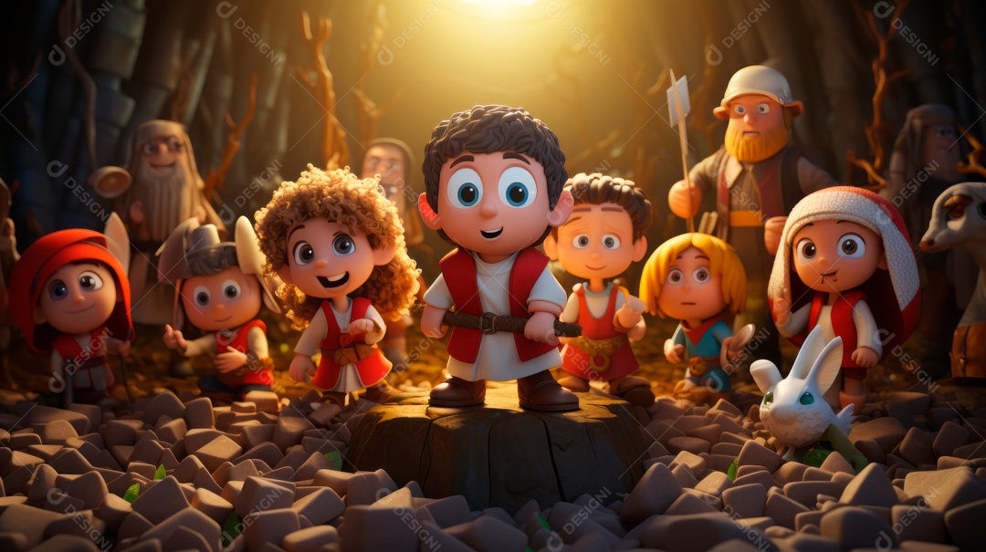 Sexta-feira Santa Sexta-feira Santa, 29 de março Desenho animado em 3D IA generativa.