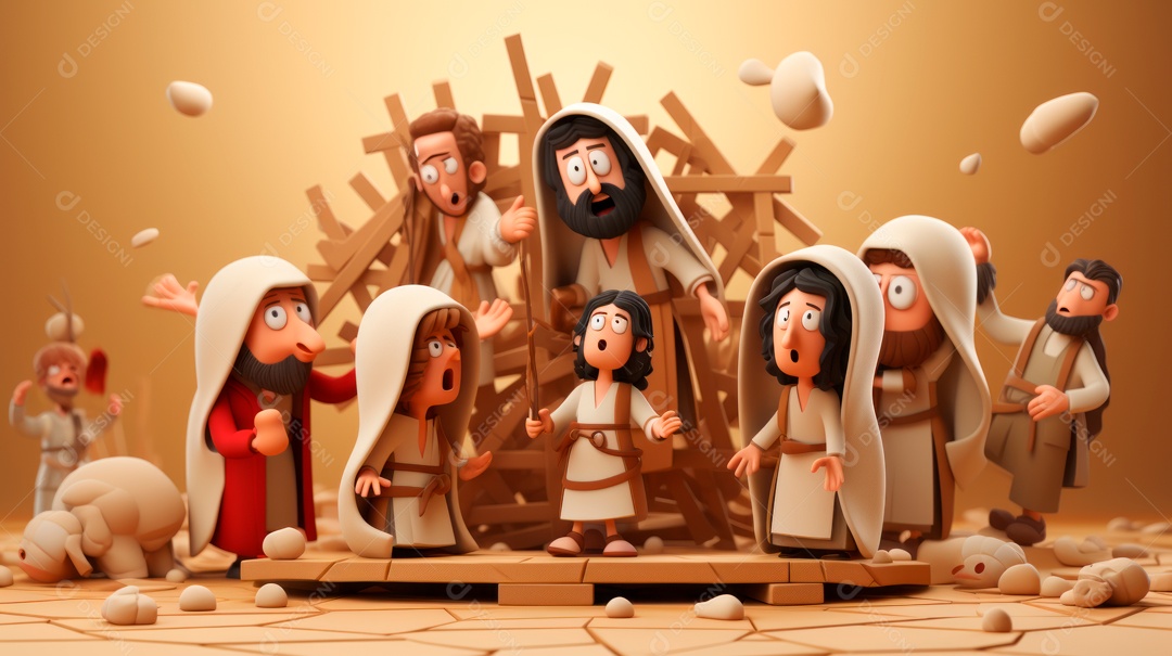 Sexta-feira Santa Sexta-feira Santa, 29 de março Desenho animado em 3D IA generativa.