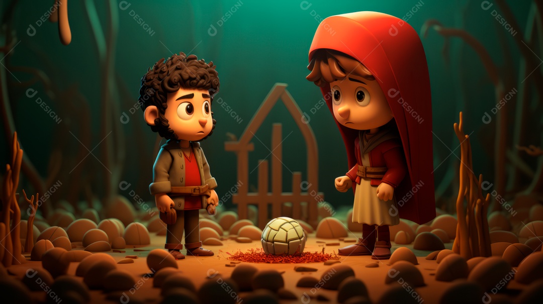 Sexta-feira Santa Sexta-feira Santa, 29 de março Desenho animado em 3D IA generativa.