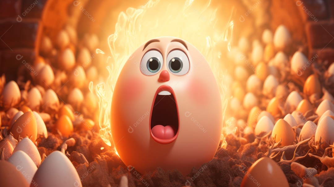 Páscoa ou dia da ressurreição de Jesus Cristo, 31 de março Desenho 3D.