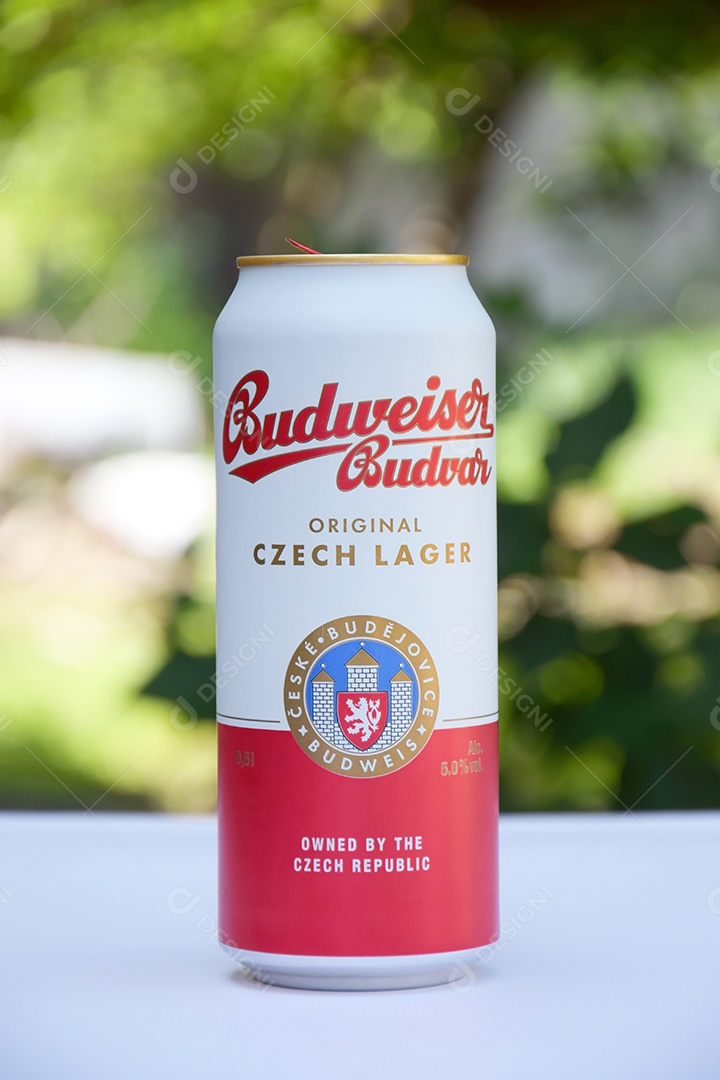 Cervejas Budweiser em latas