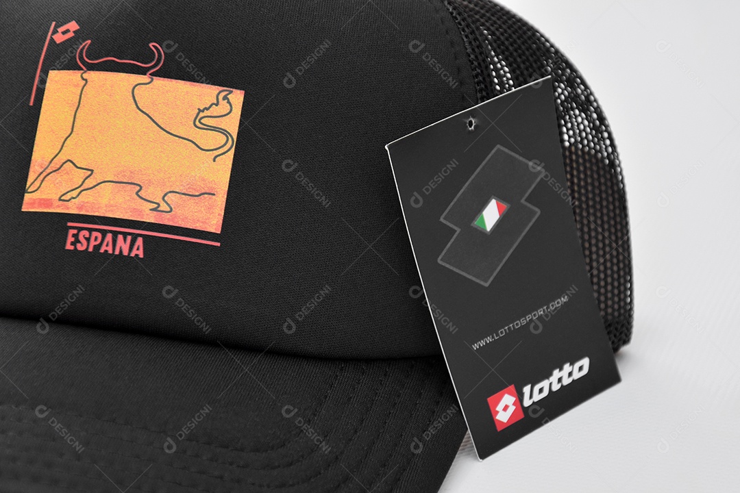 Boné esportivo com logotipo Lotto