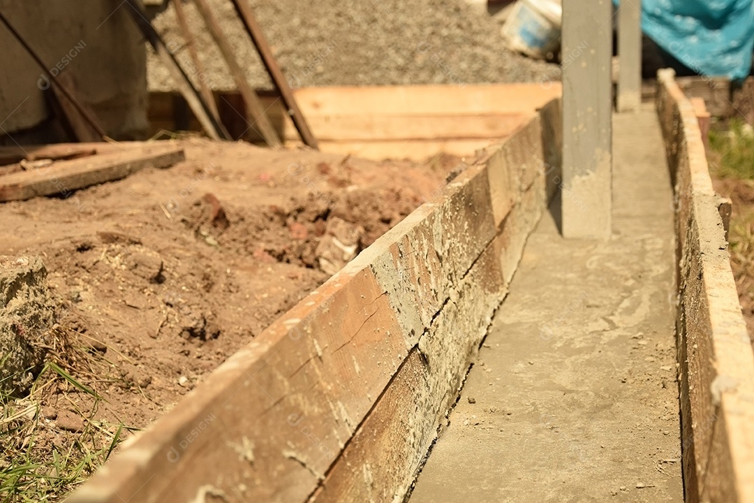 Trabalhos de construção ao ar livre