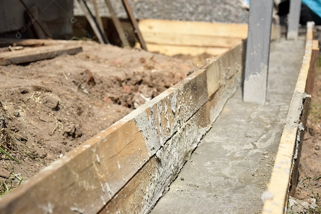 Trabalhos de construção ao ar livre