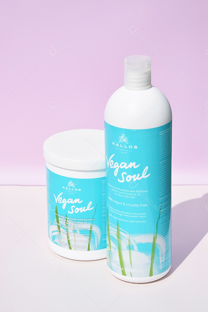 Potes de cosmético profissional Kallos para cuidado completo e confiável