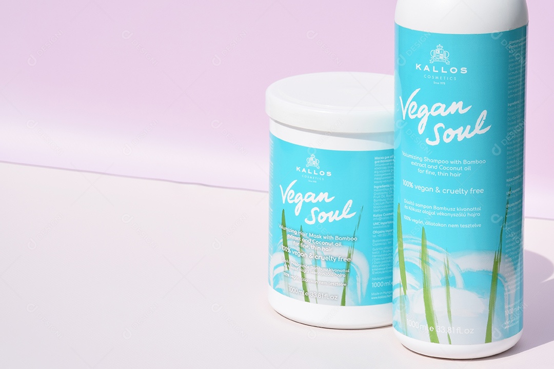 Potes de cosmético profissional Kallos para cuidado completo e confiável