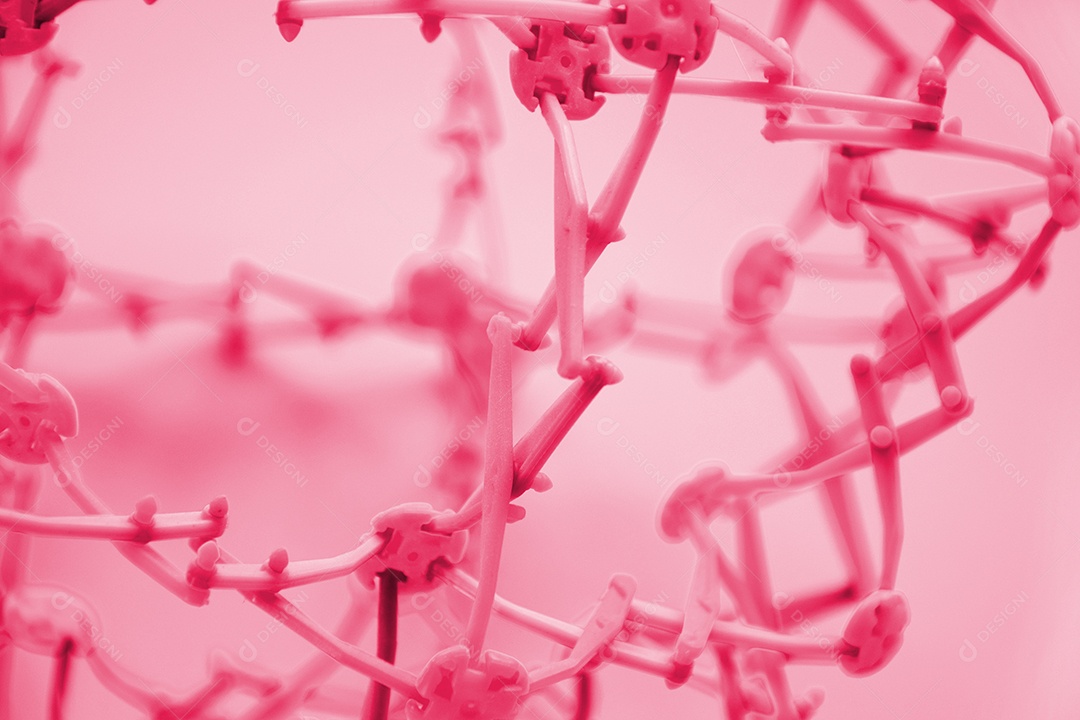 Bola dobrável hoberman sobre fundo magenta