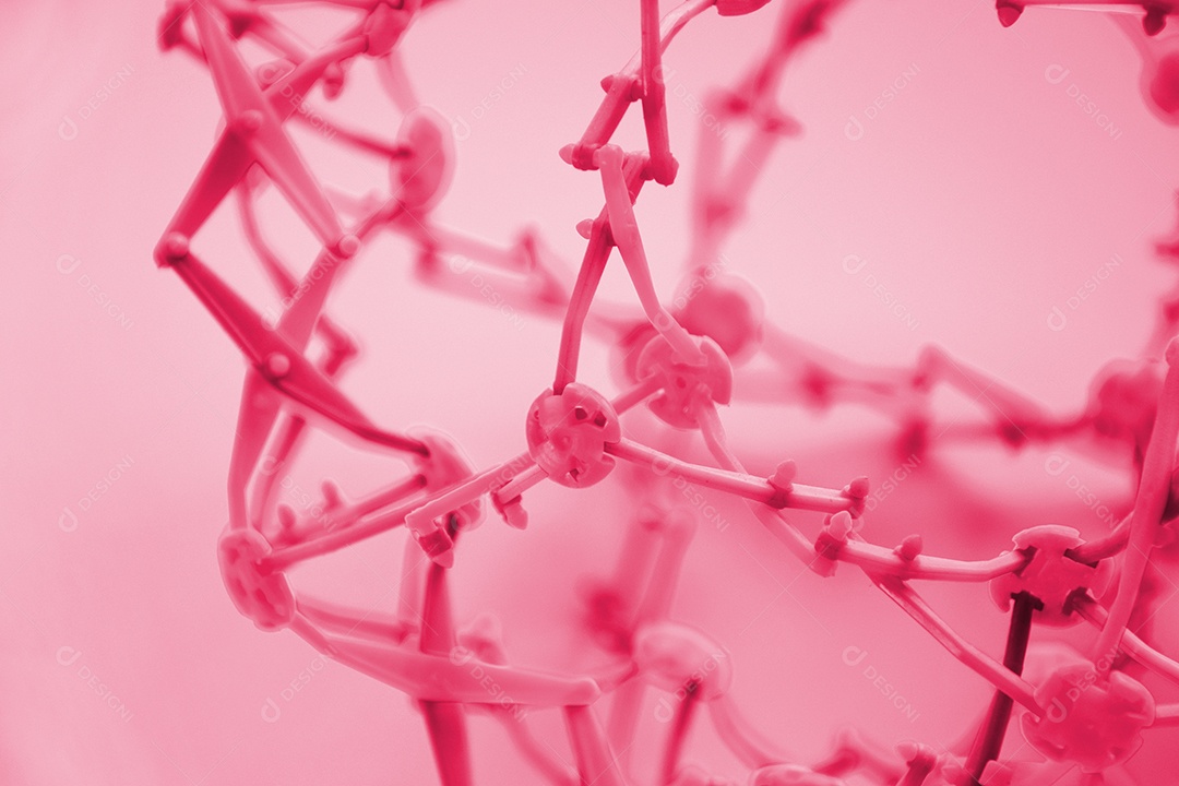 Bola dobrável hoberman sobre fundo magenta